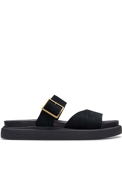 CLARKS Black Sandals Womens Shoes