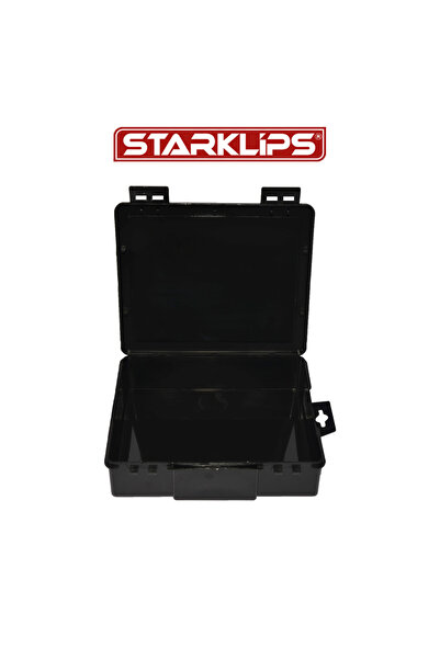 Star Klips Plastik Tek Bölmeli Çanta Organizer (Şeffaf ) 21x17x5,2cm