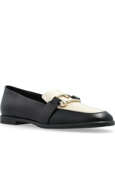 FURLA Black Loafers Womens Shoes