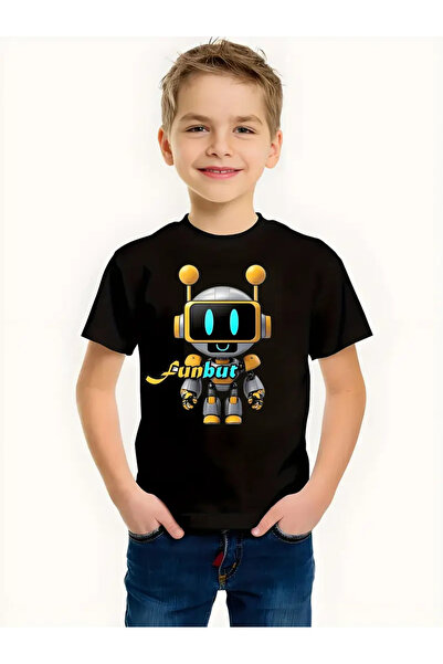 GALASHOP تي شيرت كارتون روبوت سبرونكي