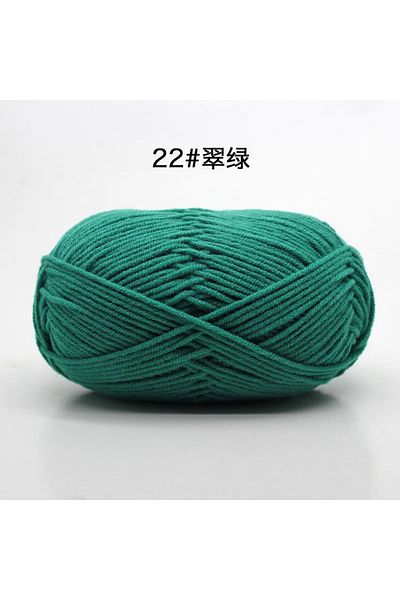 Choice 22 Likeecords 4-Strand Milk Cotton Knitting Wool Yarn 60g/roll Soft Baby Yarn For Crochet Craft Swe