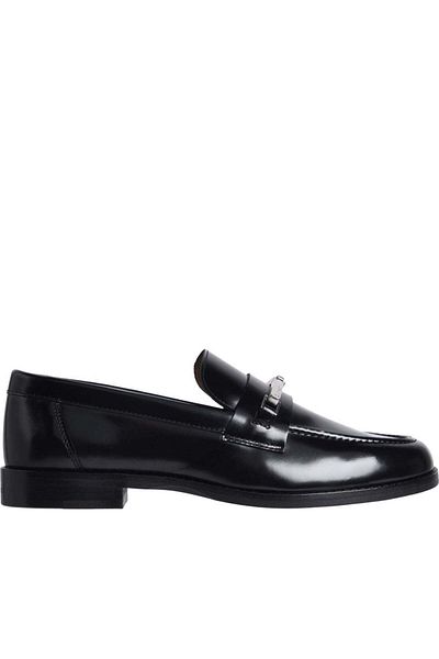 Calvin Klein Black Loafers Womens Shoes