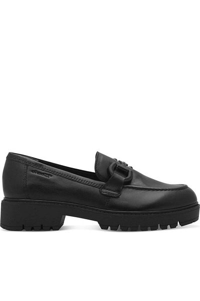 Tamaris Black Loafers Womens Shoes