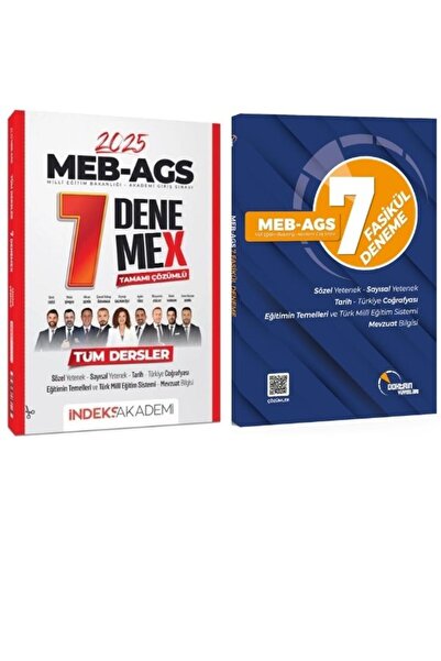 İndeks Akademi MEB AGS İndeks 7 li Deneme ve Doktrin 7 li Deneme (2 Kitap)