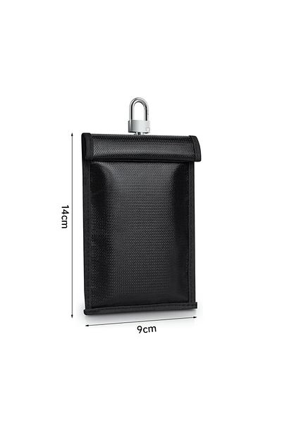 Choice 14x9cm Car key Signal Shielding Bag Waterproof Fireproof RFID Blocking Pouch Car Key Faraday Bag RF