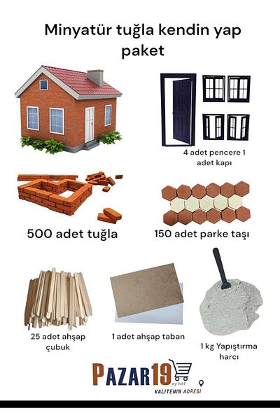 pazar 19 by hitit Mini Brick - Stylish and Short Design