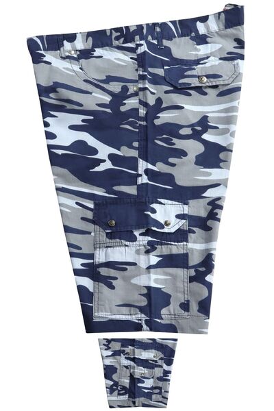 marufshop Σορτς παραλλαγής με σωματομορφία μπλε χρώματος Decons κατάλληλο για ανδρικό μεγάλο μέγεθος μεταξύ 110 κιλών-150 κιλών