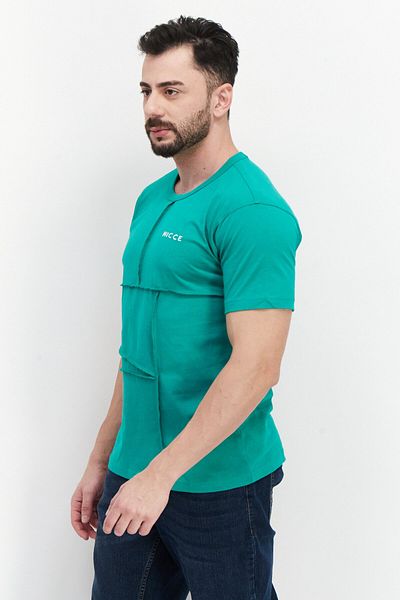 Nicce Men Crew Neck Short Sleeve Plain T Shirt, Green