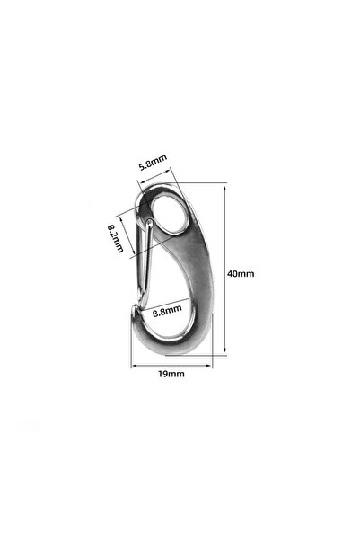 Choice خطافات زنبركية متعددة الوظائف من الفولاذ المقاوم للصدأ 316 مقاس 40 مم ...