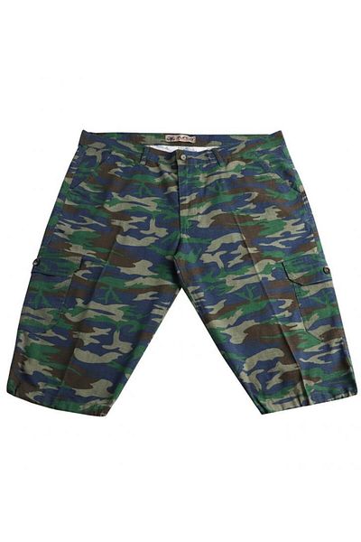 marufshop Plus Size Men's Camouflage Shorts Green