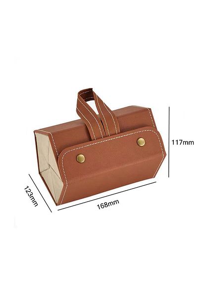 Choice Brown 5 grid Portable Glasses Organizer 3/5Grids Multi-slot Eyeglasses Storage Display Travel Foldin