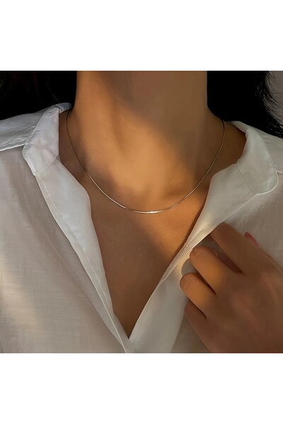 Perry Accesories Snake Model Steel Necklace Men's Steel Non Tarnish Chain Nec...