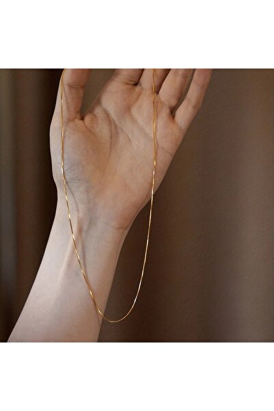 Perry Accesories yılan model çelik kolye erkek çelik kararmaz zincir kolye unisex çelik italyan zincir kolye