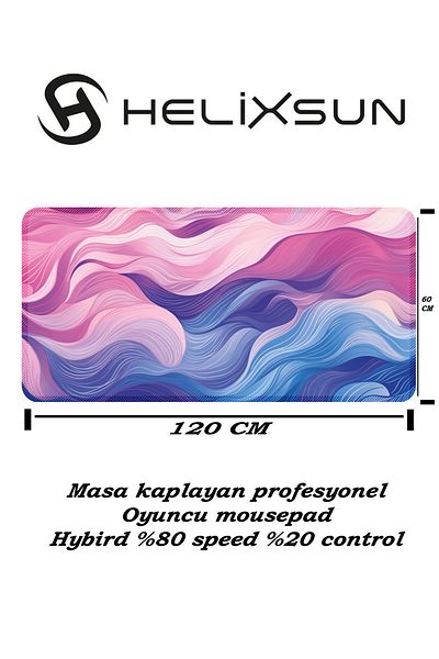 HELİXSUN Mouse Pad Large Size Gaming Gamer XXXL 120X60 cm Table Size