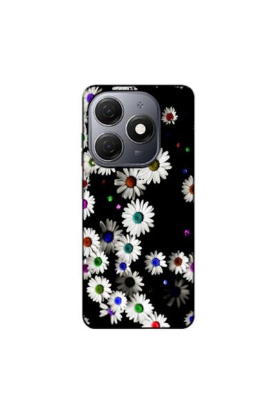 Zebana حافظة متوافقة مع TECNO Spark 20 Daisy V1 من السيليكون (مطبوعة)