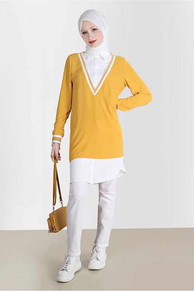 Alvina V-Neck Tunic Look - 42559