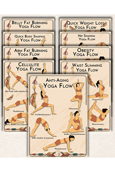 Yoga Hareketleri 50 Yoga Flow Healing Cards | Mind-Body-Spirit Transformation Deck | Physical Card Set