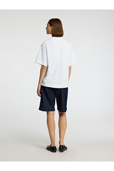 Selected Femme T-Shirt Besticktes Relaxed Fit