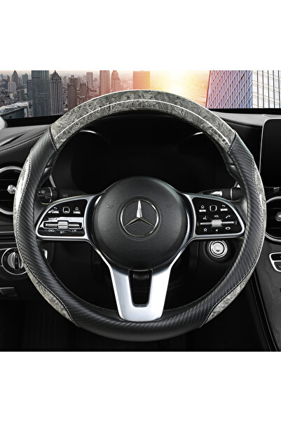 Choice غطاء عجلة قيادة سيارة رمادي 2023 جديد متقدم بسيط من خشب الخوخ غير قابل للانزلاق للفصول الأربعة