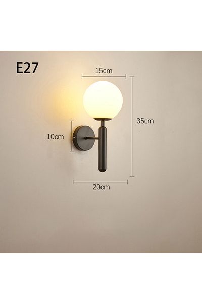 Choice black Modern Indoor Wall Light Lamp Suitable For Bedroom Bedside Living Room Home Decor Light Fixtur