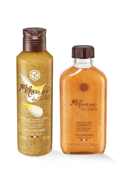 Yves Rocher Nemlendirici Peeling Duş Yağı 150ml & Işıltı Veren Saç Ve Vücut Y...