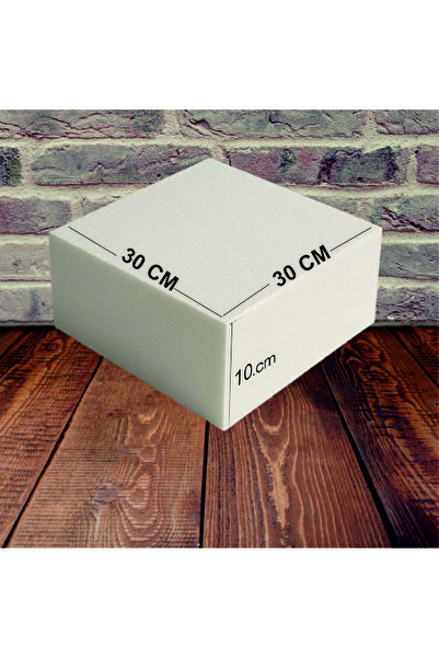 anka lazer reklam Strafor Maket Pasta 30x30cm 10cm Yükseklik kare Tek Kat