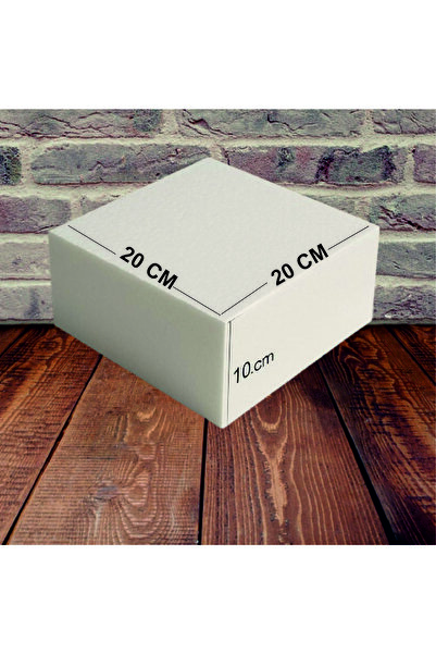 anka lazer reklam Strafor Maket Pasta 25x25cm 10cm Yükseklik kare Tek Kat