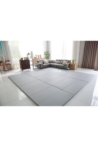 Caraz Protective Mat Caraz Signature Solid, Foldable, 8 Shock Absorption Layers, 200 x 70 x 4 cm, Grey