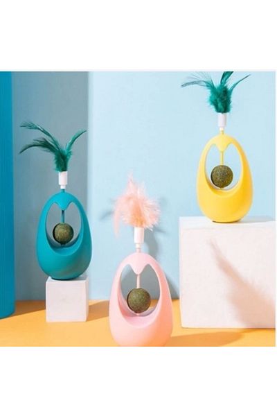 TTT Interactive Cat Grass Feather Toy