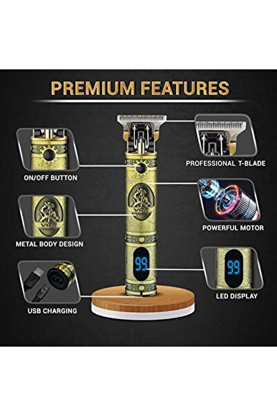 VGR V-228 Professional Hair Clipper with LED display