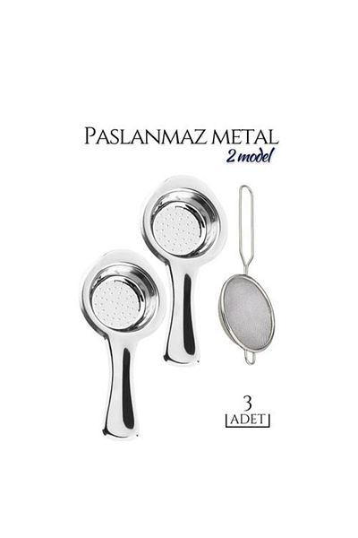 Skygo Cabrera Design Set of 3 Metal Tea Strainer