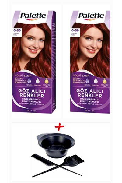 Palette Göz Alıcı Renkler 6-88 Sonbahar Kızılı X 2 Adet+boyama Seti