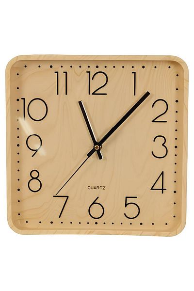 ALSAIF KITCHEN Square decorative wall clock that combines luxury and elegance, beige color
