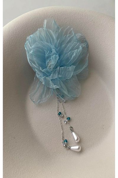 mos&more Cataramă automată din tul elegant Blue Rose