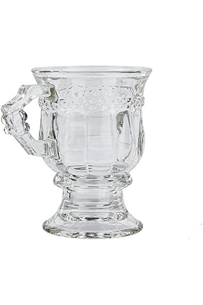 ALSAIF Zad Tea Cup Set 4 Pieces,color :clear