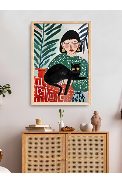 woodhomeworks Tek Li Salon Ofis Dekor Tablo Ttk