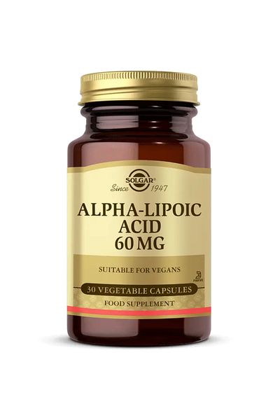 Solgar Alpha Lipoic Acid 60Mg 30 Capsules - (Skt: 08/2026)