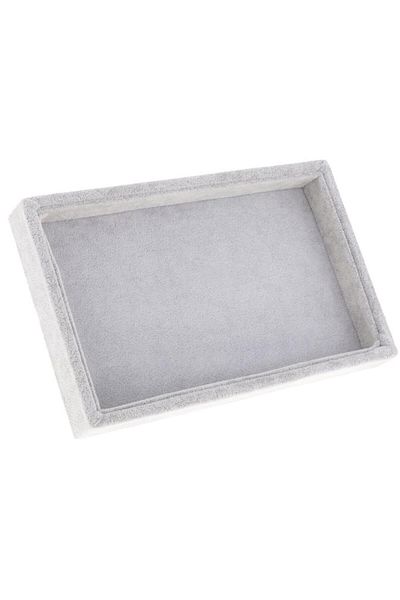 Choice Grey Jewelry Earring Bracelet Display Trays Organizer Holder Box Case Made of Velvet Stand Presentat