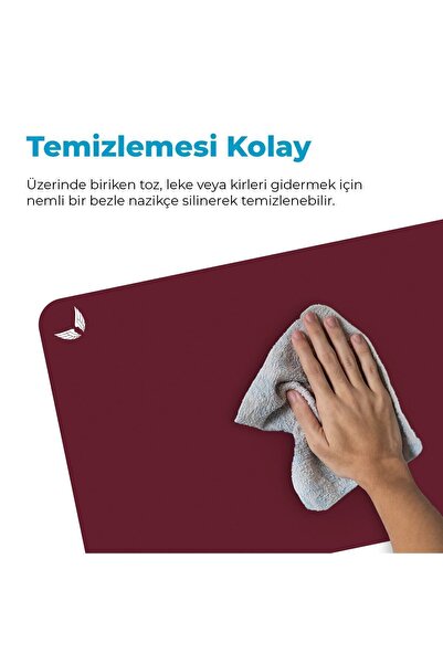 GoLite Classic - 70x30 Bordo Gaming Oyuncu Mouse Pad Kaymaz Taban Büyük Ped Klavye Fare Altlığı Mousepad
