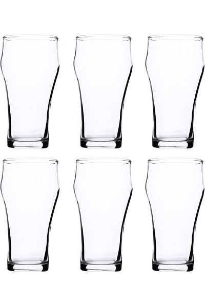 ALSAIF 6-pieces Glass Cup Set, Designed With A Wide Opening And A Stable Base, 405ml
