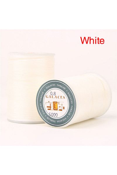 Choice B 90m 0.8mm Flat Waxed Sewing Line Thickness Waxed Thread For Leather Waxed Cord For Leather Craft .