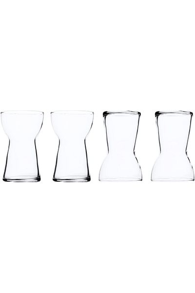 ALSAIF 4-pieces Glass Cup Set, Designed With A Wide Opening And A Stable Base, 450ml