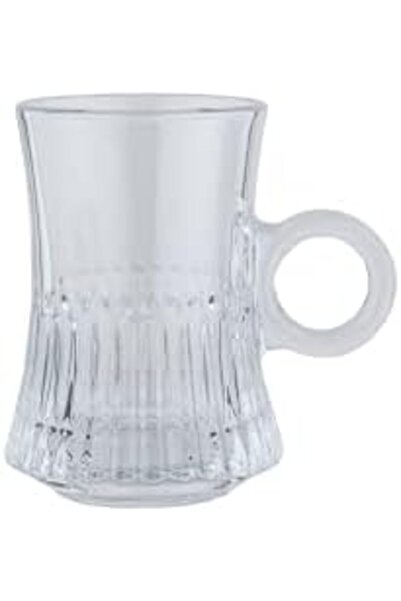 ALSAIF Zad Tea Cup With Pvc Window Plastic Box, 6 Pieces, 119 Ml, Multicolored