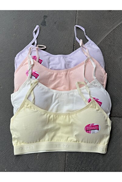 Dondeza 4-Piece Young Girl's Rope Strap Padded Training Bra