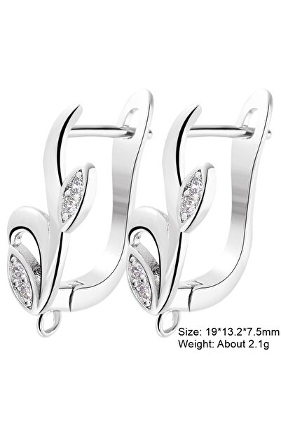 Choice زوج واحد - قطعتان من أقراط جويا النسائية المضادة للحساسية المصنوعة يدويًا من الذهب الأبيض