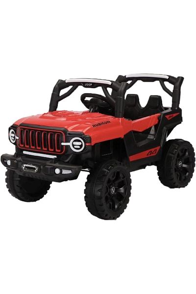 Star Kids Electric Ride-On Car for Kids with Powerful Motor and Remote Control, Red Black