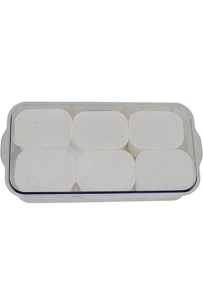 ALSAIF Al Saif Storage Box - Small, Transparent Design With Handle (6 PIECES)