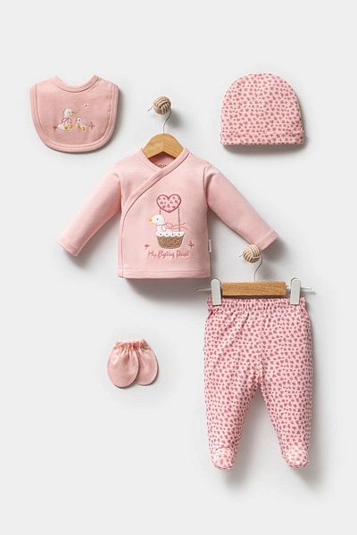 Bebitof Cute Duck Motif 5 Pack Hospital Release Green & Pink 2025 New Models