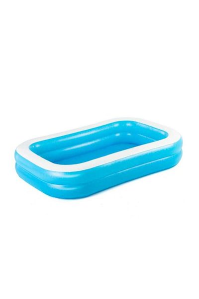 BESTWAY Rectangular Inflatable Family Pool - Blue 262x175x51 cm - 26-54006