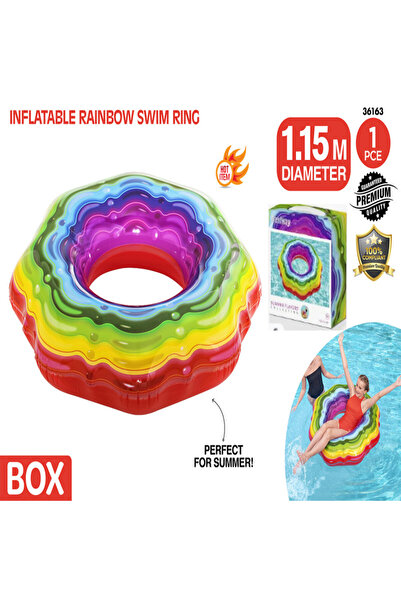 BESTWAY بست واي- كفر سباحة قوس قزح 115CM 26-36163